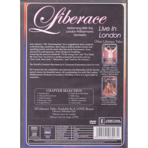 Live In London - Liberace (DVD)