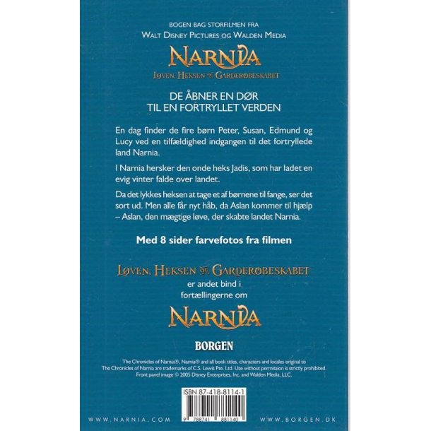 Narnia - L�ven, Heksen og Garderobeskabet (Bog)