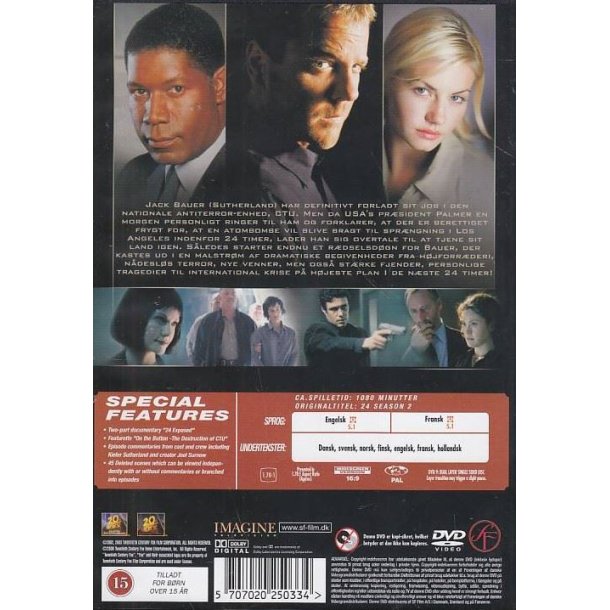 24 Timer - S�son 2 (DVD)