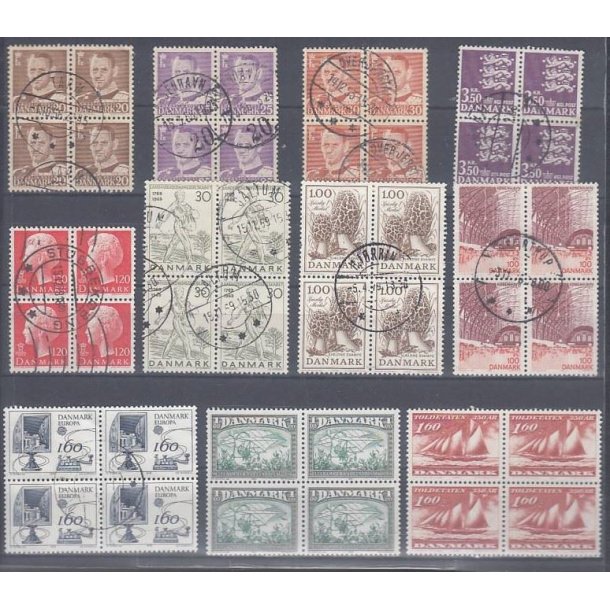 Danske 4-blokke frim�rker