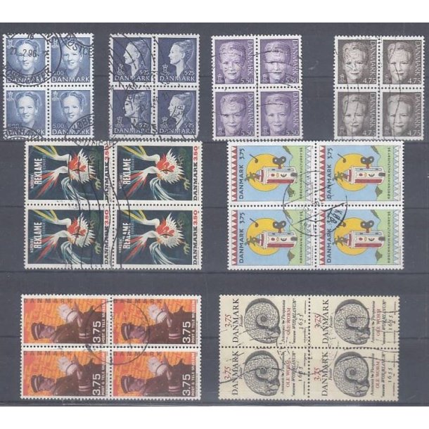 Danske 4-blokke frim�rker
