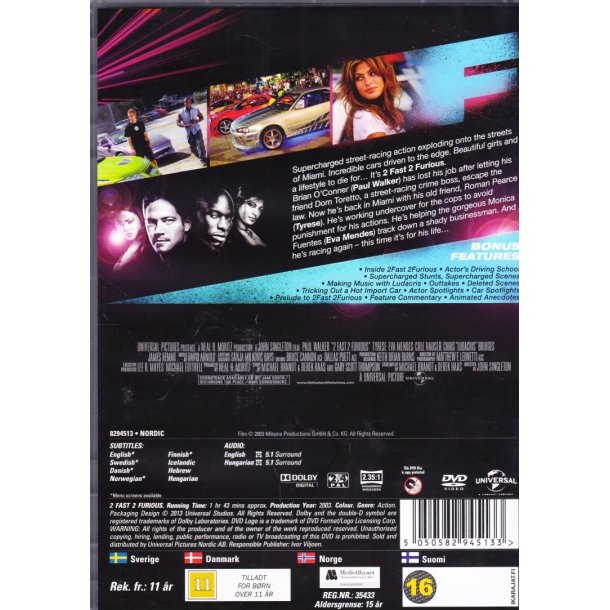 2 Fast 2 furious (DVD)