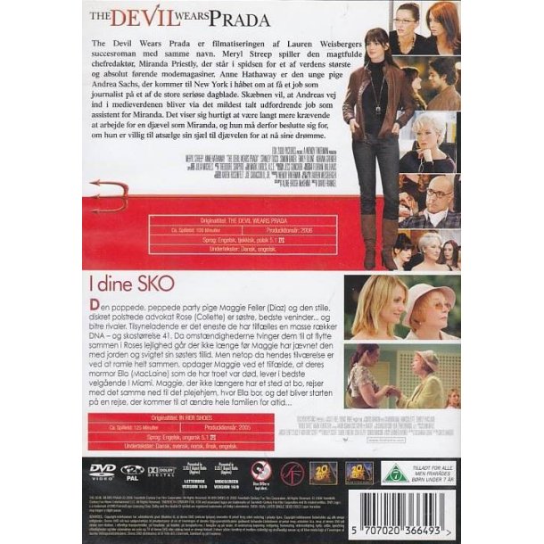 The Devil wears Prada + I dine sko (DVD)