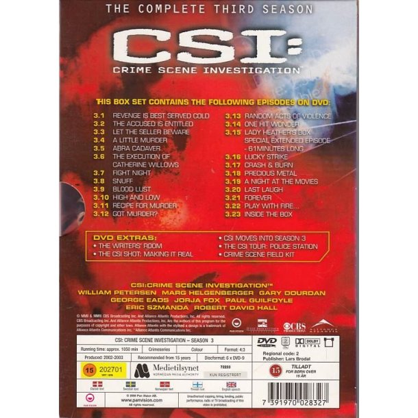 CSI - S�son 3 (DVD)