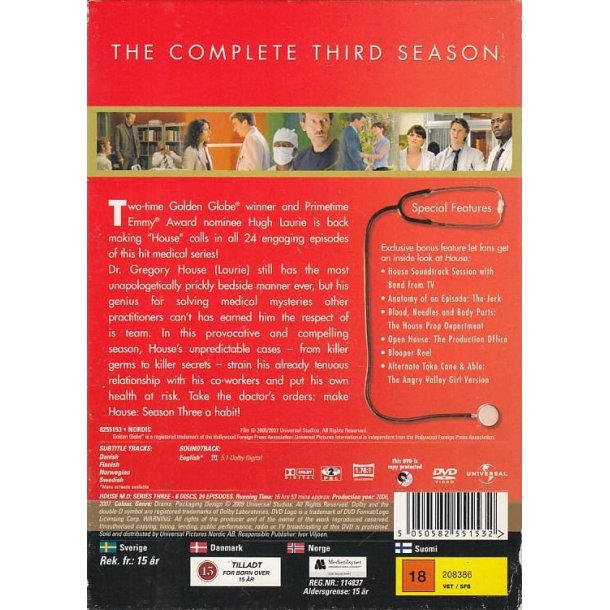 House M.D - S�son 3 (DVD)