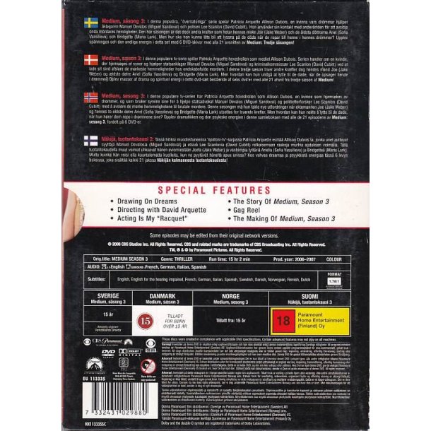 Medium - S�son 3 (DVD)