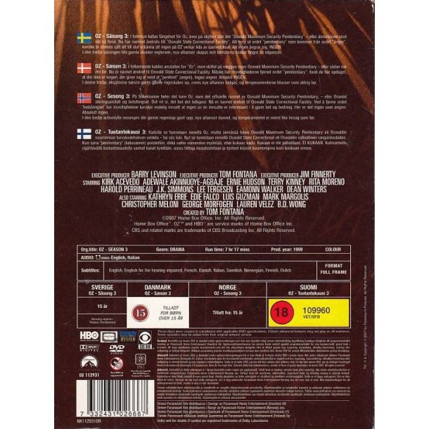 OZ - S�son 3 (DVD)