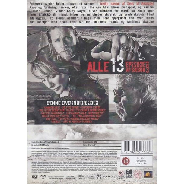 Sons of Anarchy - S�son 3 (DVD)