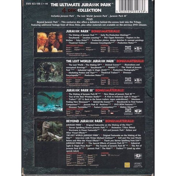 Jurassic Park 1-3 (DVD)