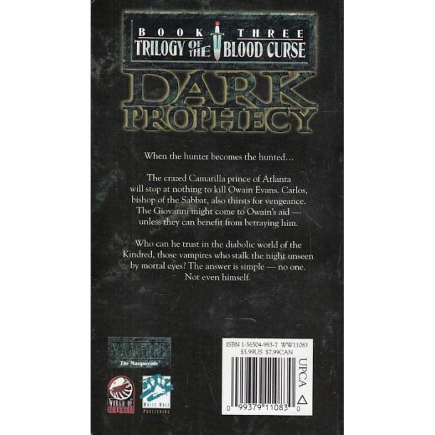 Blood Curs 3 - Dark Prophecy (Bog)