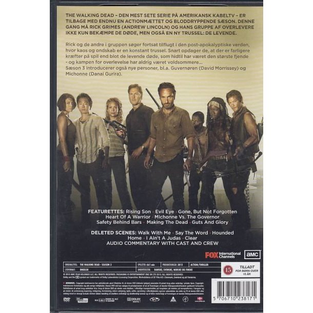 The Walking dead - S�son 3 (DVD)