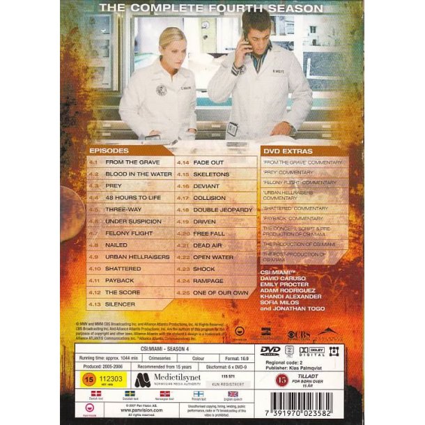 CSI Miami - S�son 4 (DVD)