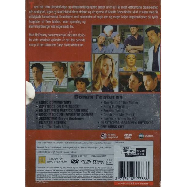 Greys Hvide verden - S�son 4 (DVD)