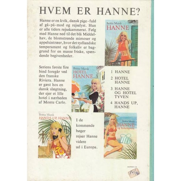 Hanne 4 - Hands up (Bog)