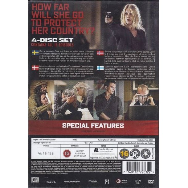 Homeland - S�son 4 (DVD)