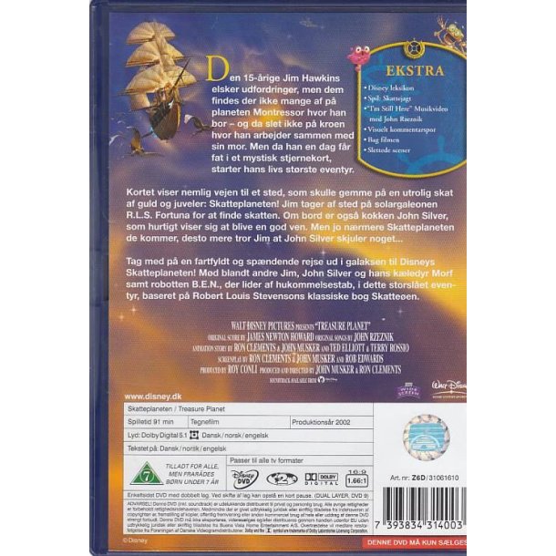 Skatteplaneten - Disney Klassikere nr. 42 (DVD)
