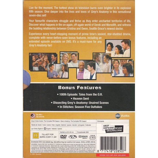 Greys Hvide verden - S�son 5 (DVD)