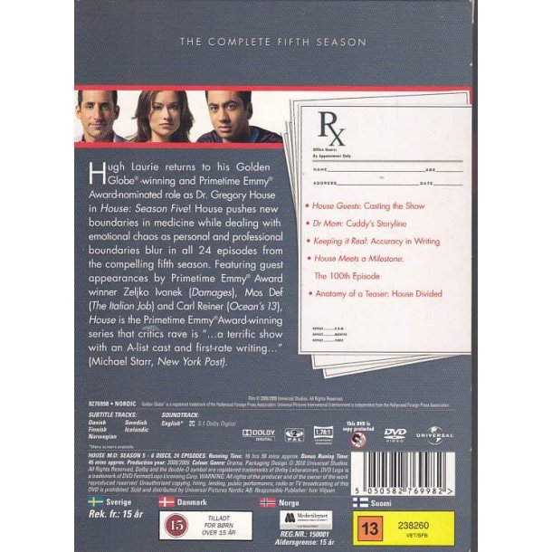 House M.D - S�son 5 (DVD)