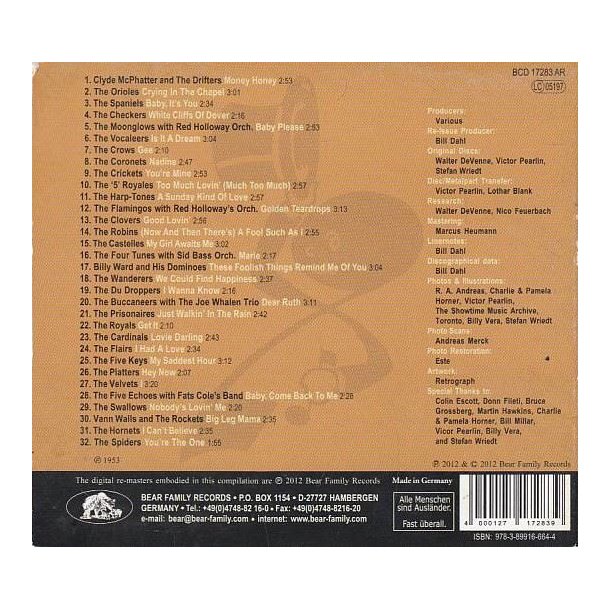 Street Corner Symphonies - The Complete Story Of Doo Wop, Volume 5 - 1953 (CD)