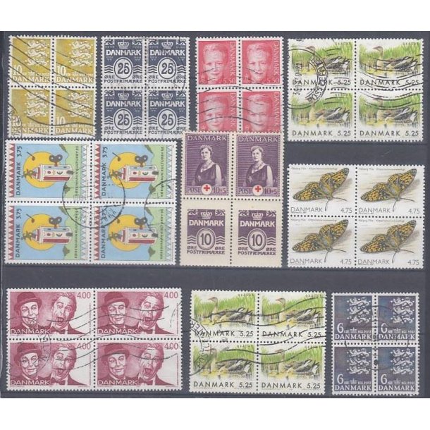 Danske Frim�rker - 4 blokke