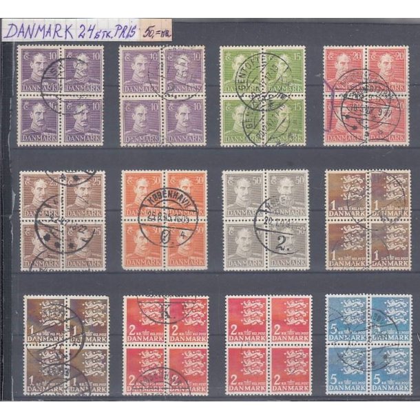 Danske Frim�rker - 4 blokke