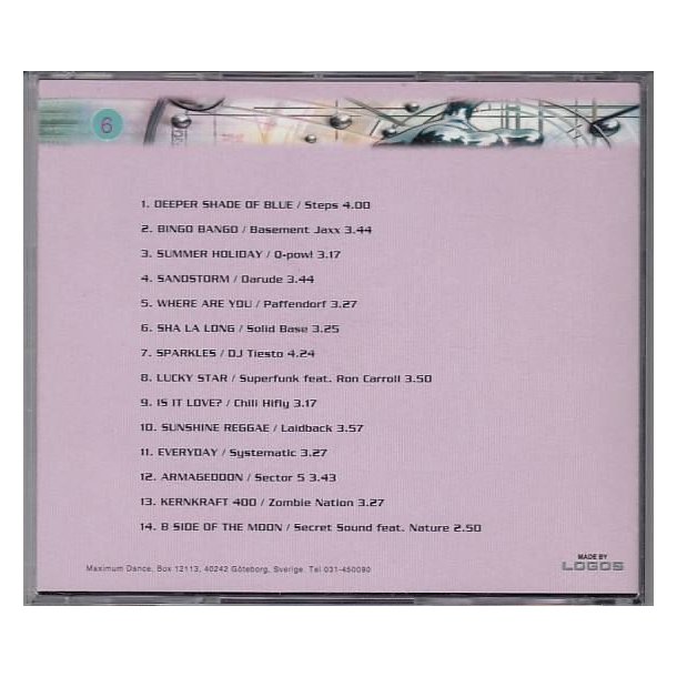 Maximum dance 6. 2000 (CD)