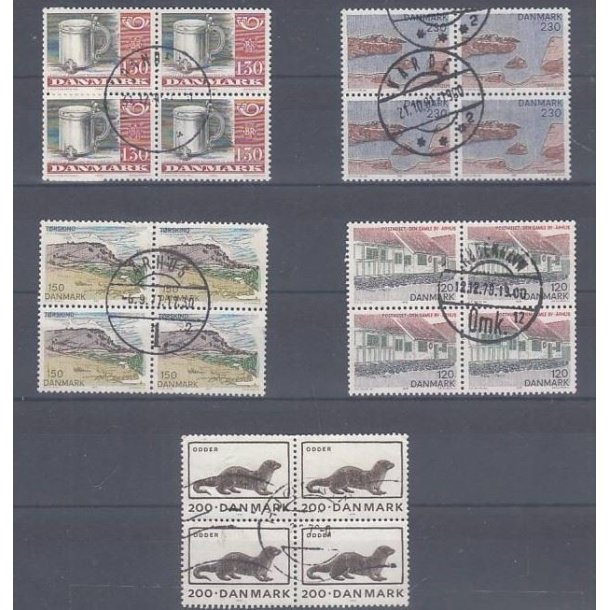 Danske Frim�rker - 4 blokke