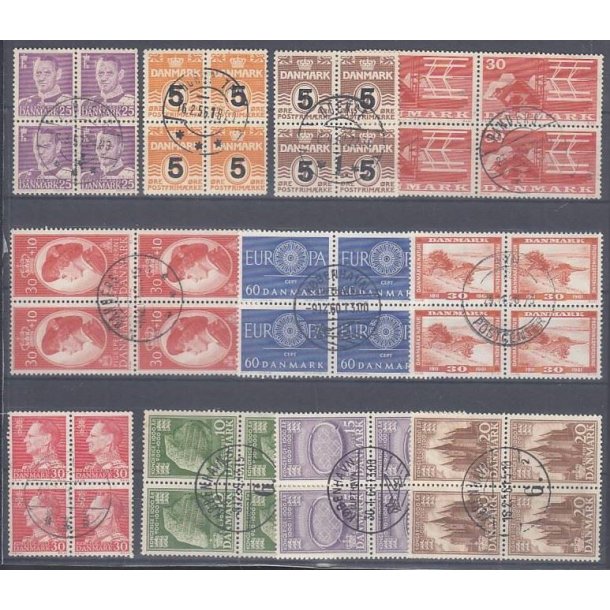 Danske Frim�rker - 4 blokke