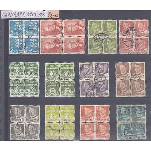 Danske Frim�rker - 4 blokke