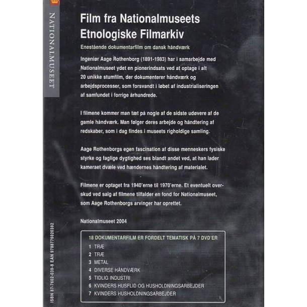 Film fra Nationalmuseets etnologiske filmarkiv  7 (DVD)