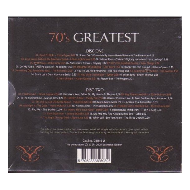 70's Greatest (CD)