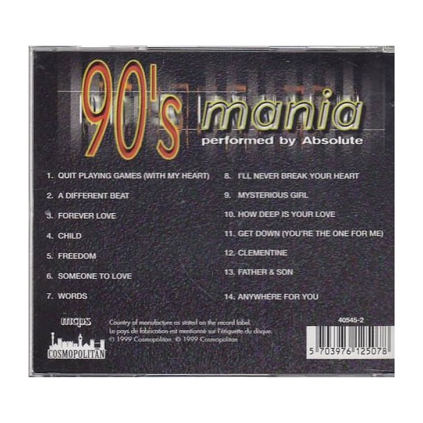 90's Mania (CD)