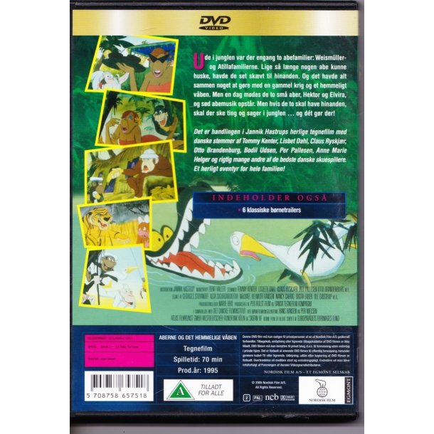 Aberne og det hemmelige v�ben (DVD)