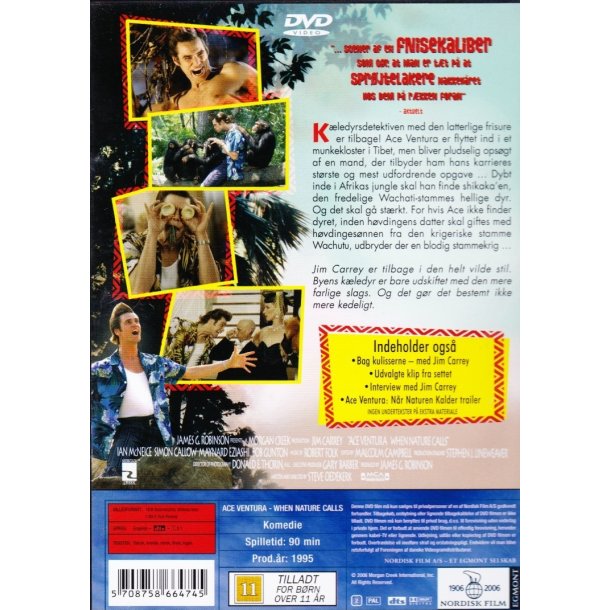 Ace Ventura - N�r naturen kalder (DVD)