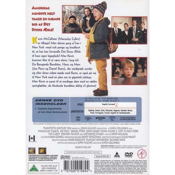 Alene hjemme 2 - Glemt i New York (DVD)