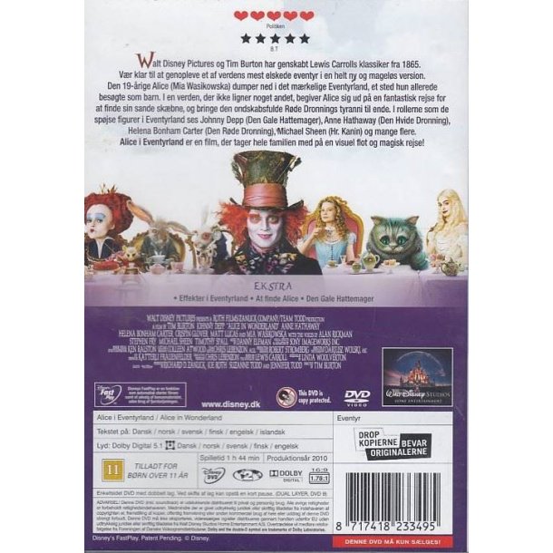 Alice i Eventyrland (DVD)
