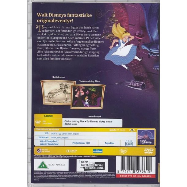 Alice i Eventyrland - Disney Klassikere nr. 13 (DVD)