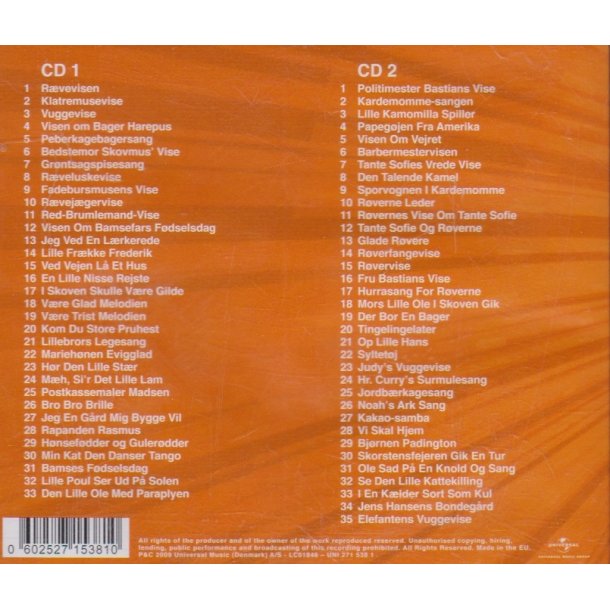 Alle tiders sange for b�rn (CD)