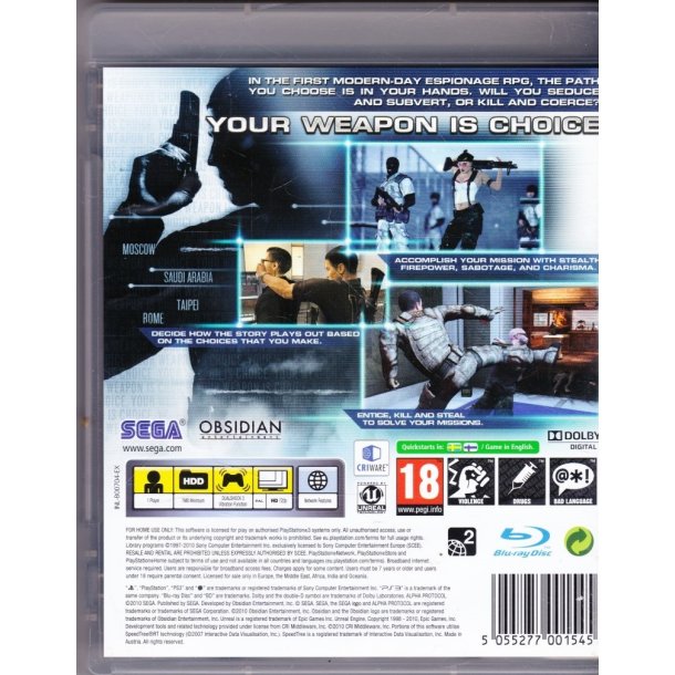 Alpha protocol - The espionage RPG (Spil)