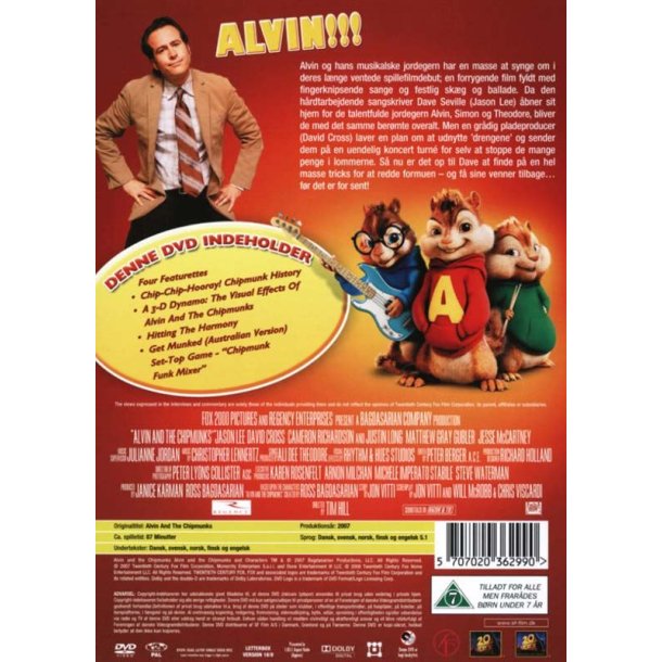 Alvin og de fr�kke jordegern (DVD)