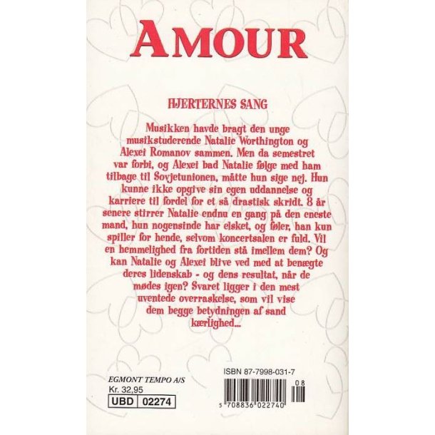 Amour - Hjerternes sang (Bog)