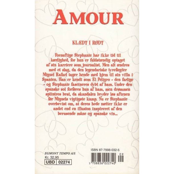 Amour - Kl�dt i r�dt (Bog)