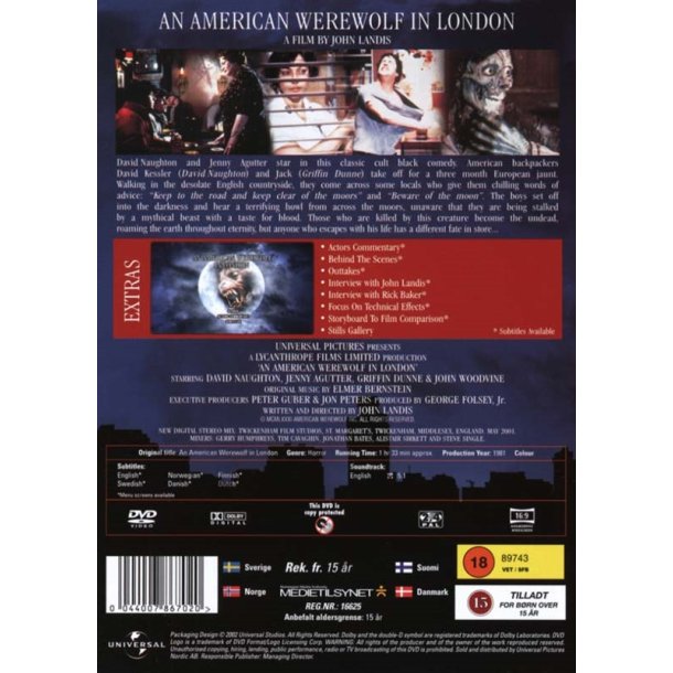 An American werewolf in London (DVD)
