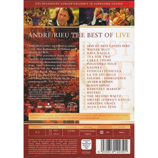 Andr� Rieu - The Best of live (DVD)