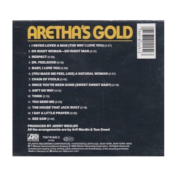 Aretha's Gold (CD)