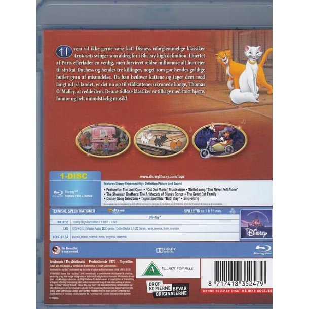 Aristocats - Disney klasikker nr. 20 (Blu-ray)