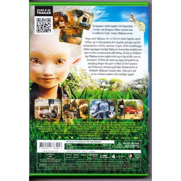 Arthur 3 - De to verdener (DVD)