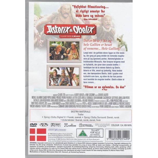 Asterix & Obelix - I kamp mod C�sar (DVD)