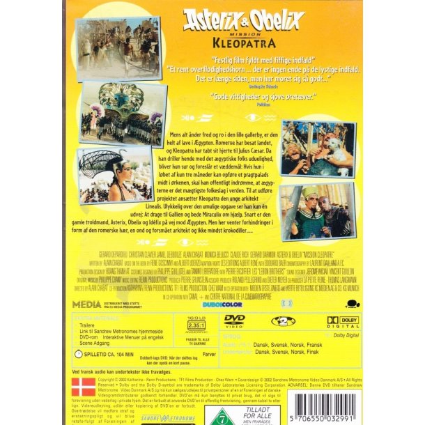 Asterix og Obelix - Mission Kleopatra (DVD)