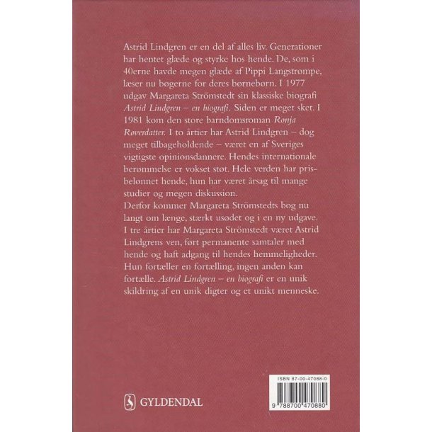Astrid Lindgren - En levnedsbeskrivelse (Bog)